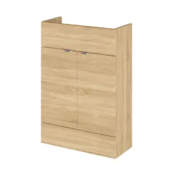 Hudson Reed 600x255mm Natural Oak Compact Vanity Unit -Modern Bathroom Shop off307 l