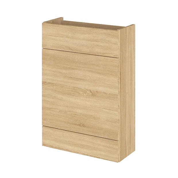 Hudson Reed 600x255mm Natural Oak Compact WC Unit 4 Hudson Reed 600x255mm Natural Oak Compact WC Unit - Image 2