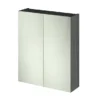Hudson Reed 600mm Grey Avola 50/50 Mirror Unit -Modern Bathroom Shop off517n