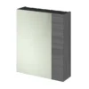 Hudson Reed 600mm Grey Avola 75/25 Mirror Unit -Modern Bathroom Shop off518n