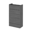 Hudson Reed 500x255mm Grey Avola Compact WC Unit -Modern Bathroom Shop off545 n