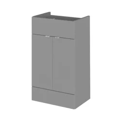 Hudson Reed 500x355mm Gloss Grey Full Depth Drawer Line Unit -Modern Bathroom Shop off926 l