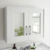 York Traditional White Ash 2 Door Mirror Cabinet (800 X 162mm) 1 York Traditional White Ash 2 Door Mirror Cabinet (800 X 162mm) -Modern Bathroom Shop olf115 d1