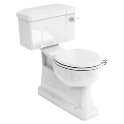 Burlington Concealed S Trap Bottom Outlet Close-Coupled WC With 440mm Ceramic Lever Cistern