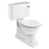 Burlington Concealed S Trap Bottom Outlet Close-Coupled WC With 440mm Push Button Cistern -Modern Bathroom Shop p18c4 l