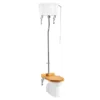 Burlington Standard High Level WC With Single Flush Ceramic Cistern -Modern Bathroom Shop p2t30chrc28s l