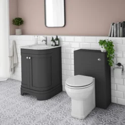 Period Bathroom Co. 500mm Dark Grey Toilet Unit With Cistern + Traditional Pan 13 Period Bathroom Co. 500mm Dark Grey Toilet Unit With Cistern + Traditional Pan -Modern Bathroom Shop pbc5dgwc d5