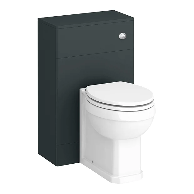 Period Bathroom Co. 500mm Dark Grey Toilet Unit With Cistern + Traditional Pan 4 Period Bathroom Co. 500mm Dark Grey Toilet Unit With Cistern + Traditional Pan - Image 2