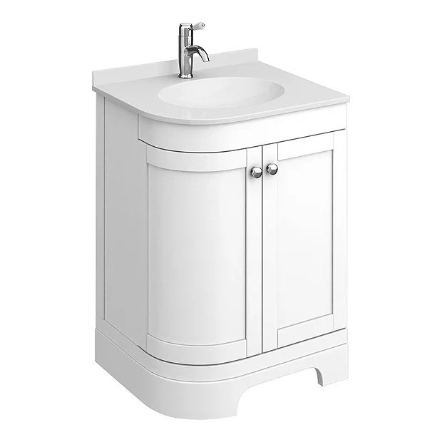 Period Bathroom Co. 600 Corner Vanity Resin Basin Splashback 3 Period Bathroom Co. 600 Corner Vanity Resin Basin Splashback