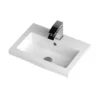 Hudson Reed 500 X 355mm Full Depth Polymarble Basin 1TH -Modern Bathroom Shop pmb312 l