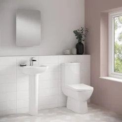 Nuie Renoir Compact Toilet With Soft Close Seat -Modern Bathroom Shop r585wc d1