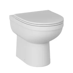 Ringo Rimless Round Back To Wall Pan With Slim Soft-Close Seat 10 Ringo Rimless Round Back To Wall Pan With Slim Soft-Close Seat -Modern Bathroom Shop rgbtw d1