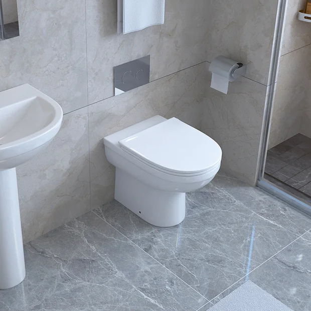 Ringo Rimless Round Back To Wall Pan With Slim Soft-Close Seat 3 Ringo Rimless Round Back To Wall Pan With Slim Soft-Close Seat