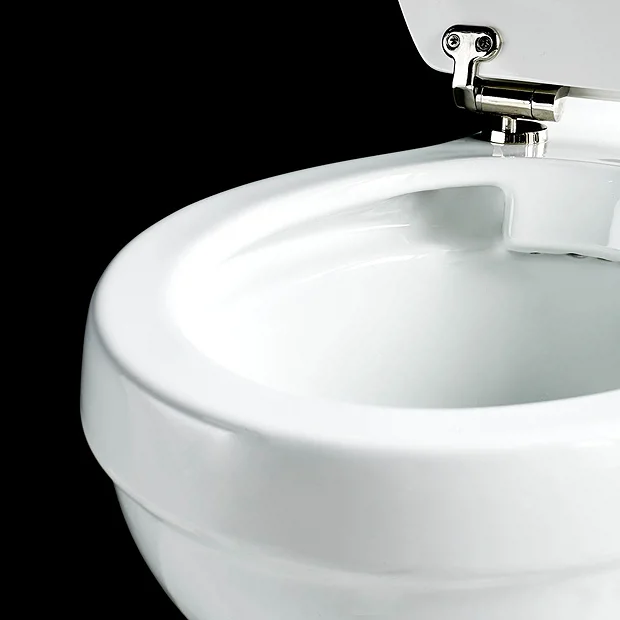 Burlington Rimless Close Coupled WC With 440mm Front Push Button Cistern 5 Burlington Rimless Close Coupled WC With 440mm Front Push Button Cistern - Image 3