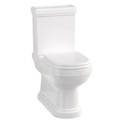 Burlington Riviera Close Coupled BTW Toilet With Soft Close Seat -Modern Bathroom Shop rivccbtw d4
