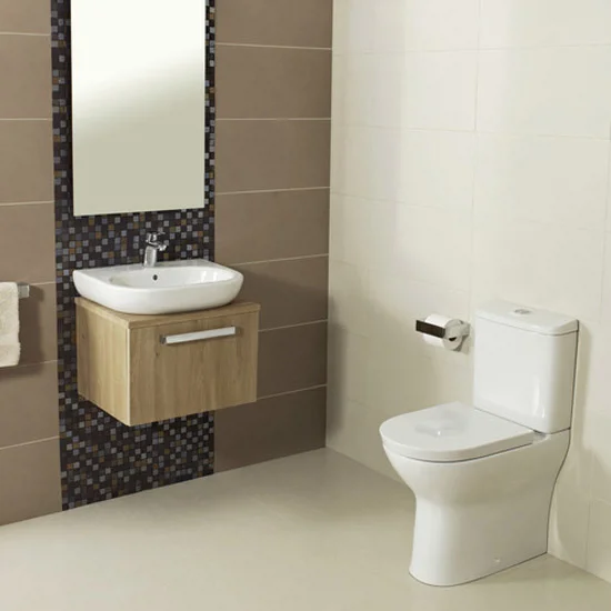 Roca Colina Comfort Height BTW Close Coupled Toilet With Soft-Close Seat 3 Roca Colina Comfort Height BTW Close Coupled Toilet With Soft-Close Seat