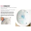 RAK Series 600 Rimless Back To Wall Pan + Slim Soft Close Seat -Modern Bathroom Shop rstbtwpansc d1 4