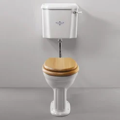 Silverdale Belgravia Low Level Toilet With Chrome Fittings - Excludes Seat -Modern Bathroom Shop sbllwcc l