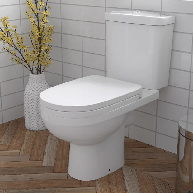 Sofia Modern Close Coupled Toilet + Soft Close Seat 4 Sofia Modern Close Coupled Toilet + Soft Close Seat - Image 2