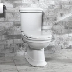 Silverdale Hillingdon Close Coupled Toilet Inc. Soft Close Seat -Modern Bathroom Shop shccsc l