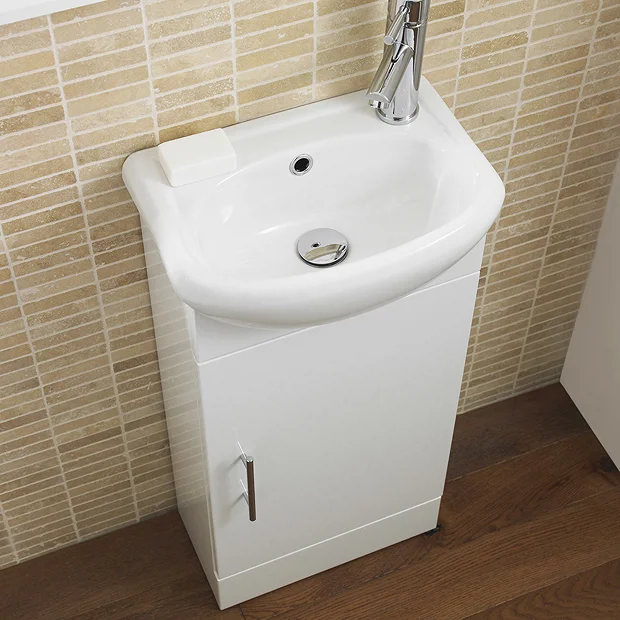 Sienna 420mm Vanity Unit (High Gloss White - Depth 200mm) 5 Sienna 420mm Vanity Unit (High Gloss White - Depth 200mm) - Image 3