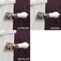 Silverdale Victorian Garden Pattern Close Coupled Toilet - Excludes Seat -Modern Bathroom Shop silverdalevictoriangardenclosecoupledtoiletd2