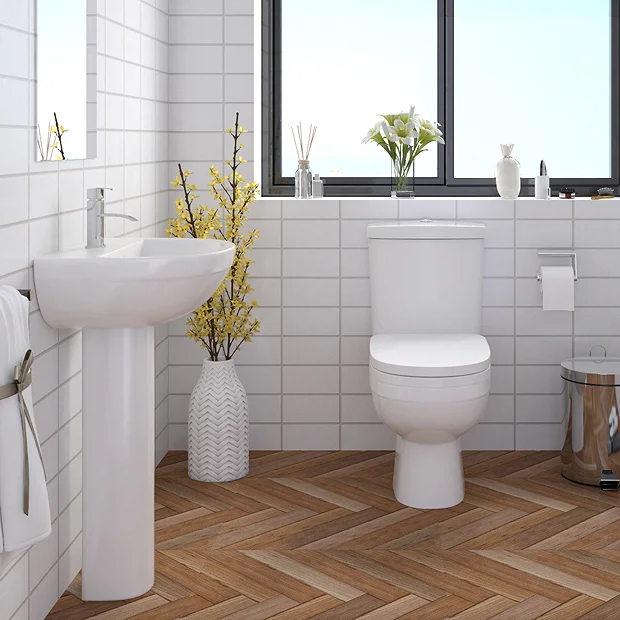 Sofia Modern Close Coupled Toilet + Soft Close Seat 3 Sofia Modern Close Coupled Toilet + Soft Close Seat