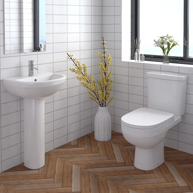 Sofia Modern Close Coupled Toilet + Soft Close Seat 6 Sofia Modern Close Coupled Toilet + Soft Close Seat - Image 4
