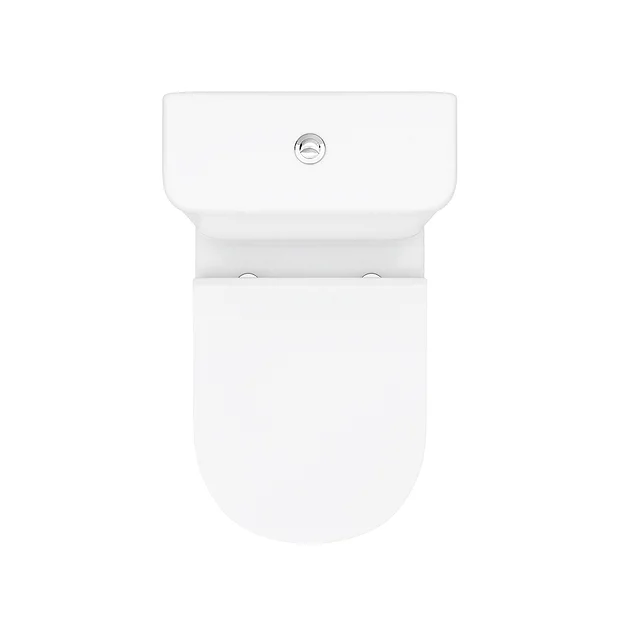 Toreno Round Rimless Close Coupled Toilet + Soft Close Seat 3 Toreno Round Rimless Close Coupled Toilet + Soft Close Seat