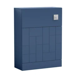 Venice Abstract WC Unit - Blue - 500mm -Modern Bathroom Shop va600wcblu l