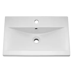 Venice Fluted 500mm Blue Vanity Unit - Floor Standing 2 Door Unit With Chrome Handles -Modern Bathroom Shop vafs500whi d2