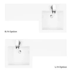 Valencia Bathroom Combination Suite Unit - 900mm Basin W. Black Handle And Square Toilet -Modern Bathroom Shop val900sblk d5