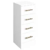 Venice 300x300mm Gloss White 4 Drawer Unit With Brushed Brass Handles 2 Venice 300x300mm Gloss White 4 Drawer Unit With Brushed Brass Handles -Modern Bathroom Shop vbb133 lrg