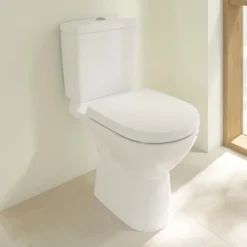 Villeroy & Boch Villeroy And Boch O.novo Close Coupled Toilet (Bottom Entry Water Inlet) + Soft Close Seat
