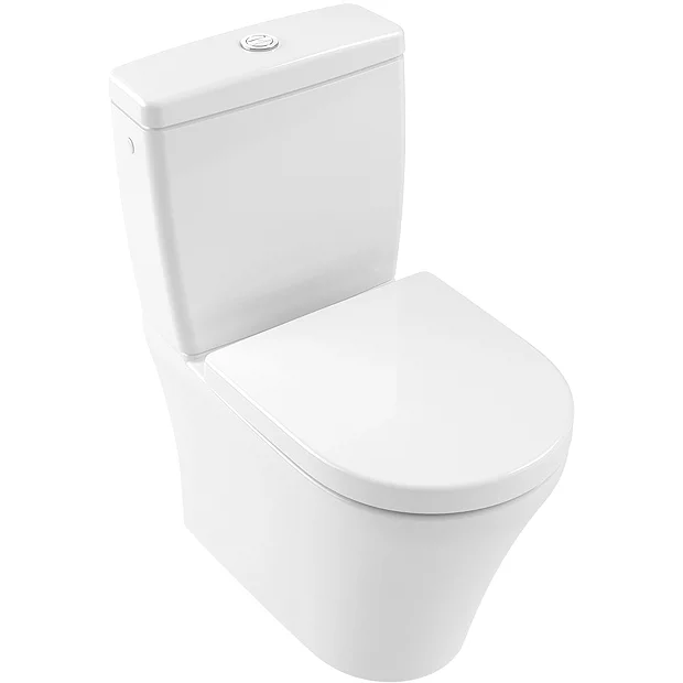 Villeroy & Boch Villeroy And Boch O.novo DirectFlush Rimless BTW Close Coupled Toilet (Bottom Entry Water Inlet) + Soft Close Seat 4 Villeroy & Boch Villeroy And Boch O.novo DirectFlush Rimless BTW Close Coupled Toilet (Bottom Entry Water Inlet) + Soft Close Seat - Image 2