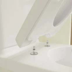 Villeroy & Boch Villeroy And Boch O.novo Compact Rimless Close Coupled Toilet (Side/Rear Entry Water Inlet) + Soft Close Seat -Modern Bathroom Shop vbonsisc d2