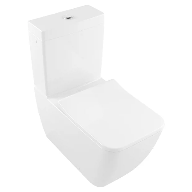 Villeroy & Boch Villeroy And Boch Venticello DirectFlush Rimless BTW Close Coupled Toilet (Side/Rear Entry Water Inlet) + Soft Close Seat 4 Villeroy & Boch Villeroy And Boch Venticello DirectFlush Rimless BTW Close Coupled Toilet (Side/Rear Entry Water Inlet) + Soft Close Seat - Image 2