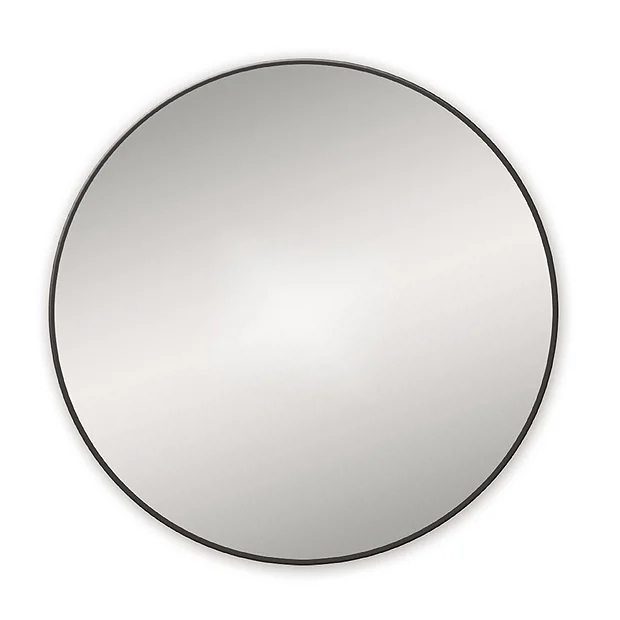 Venice Black 600mm Round Mirror 4 Venice Black 600mm Round Mirror - Image 2