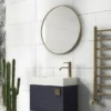 Venice Brushed Brass 600mm Round Mirror 2 Venice Brushed Brass 600mm Round Mirror -Modern Bathroom Shop venr60bra d4