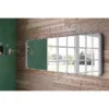Venice White Frame 1500 X 500mm Rectangular Mirror 2 Venice White Frame 1500 X 500mm Rectangular Mirror -Modern Bathroom Shop venwf1550 d1