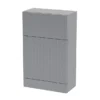 Venice Fluted 500mm Grey WC Unit -Modern Bathroom Shop vf50wcgry l