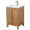Valencia Naturale Oak Effect Vanity Unit - 550mm Wide 1 Valencia Naturale Oak Effect Vanity Unit - 550mm Wide -Modern Bathroom Shop vnat55oak d4