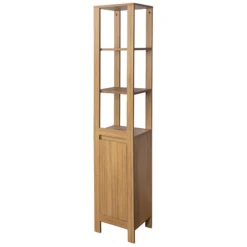 Valencia Naturale Oak Effect Tall Unit 7 Valencia Naturale Oak Effect Tall Unit -Modern Bathroom Shop vnattb l
