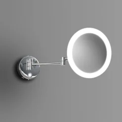 Venice Chrome Round 3x Magnifying LED Cosmetic Mirror