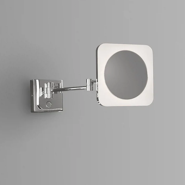 Venice Chrome Square 3x Magnifying LED Cosmetic Mirror 6 Venice Chrome Square 3x Magnifying LED Cosmetic Mirror - Image 4