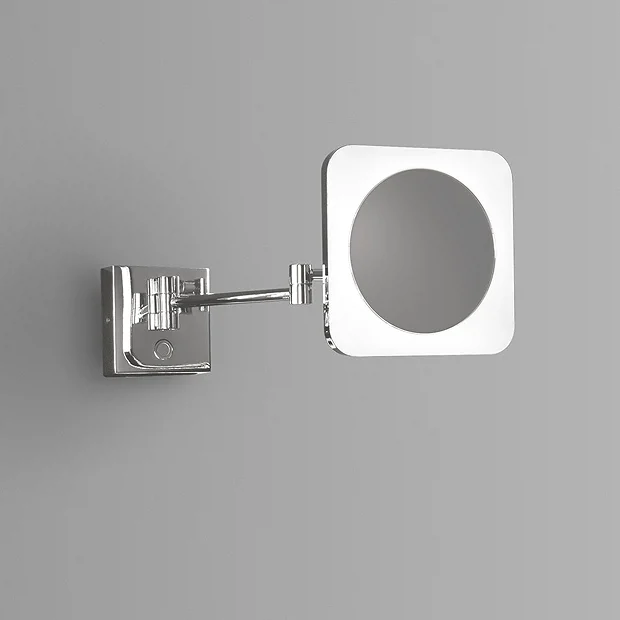 Venice Chrome Square 3x Magnifying LED Cosmetic Mirror 3 Venice Chrome Square 3x Magnifying LED Cosmetic Mirror