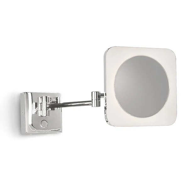 Venice Chrome Square 3x Magnifying LED Cosmetic Mirror 4 Venice Chrome Square 3x Magnifying LED Cosmetic Mirror - Image 2