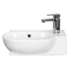 Valencia Perla Floor Standing Cloakroom Vanity (Gloss White - 450mm Wide) -Modern Bathroom Shop vpfsgw45 d4