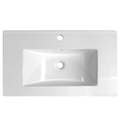 Nova 800mm Vanity Sink With Cabinet - Modern High Gloss White 7 Nova 800mm Vanity Sink With Cabinet - Modern High Gloss White -Modern Bathroom Shop vtfw800nd3