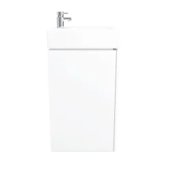 Nova Wall Mounted Vanity - 450mm Gloss White -Modern Bathroom Shop vtww450 d6